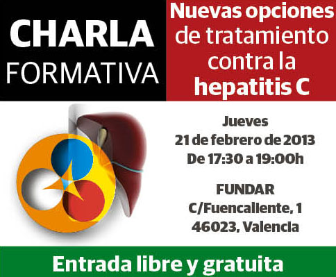 Banner charla hepatitis en Valencia